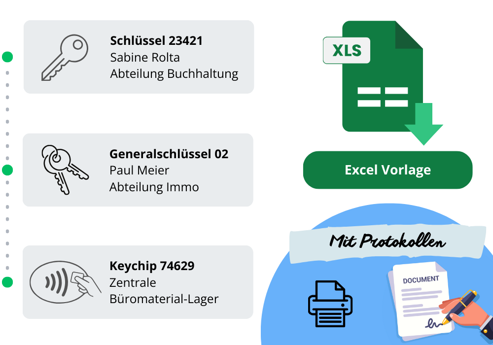 Excel Vorlage zur Schlüsselverwaltung