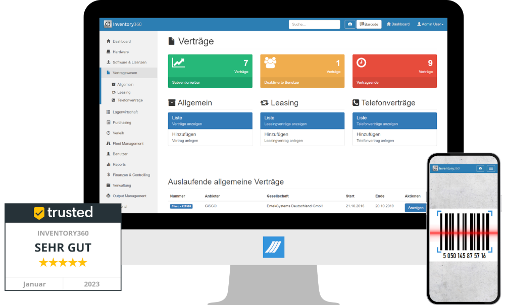 Vertragsverwaltung mit Inventory360