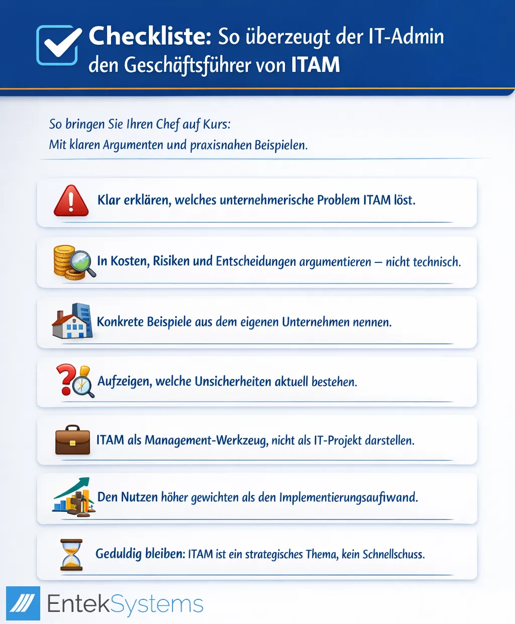 Checkliste für den IT-Admin Erfolg ITAM