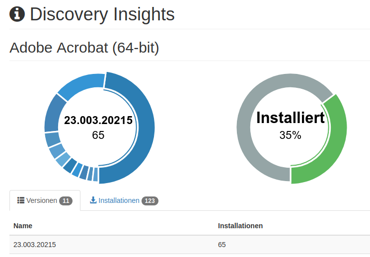 Software Reporting von Discovery Insights