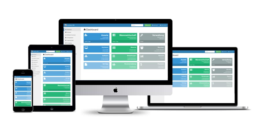 Inventory360 auf Smartphone, Tablet, Desktop und Notebook