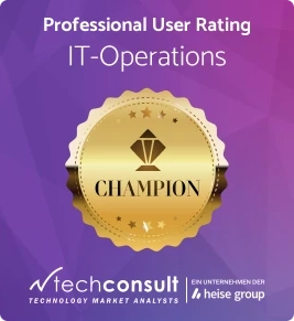 Professional User Rating - Champion in der Kategorie Software Asset Management
