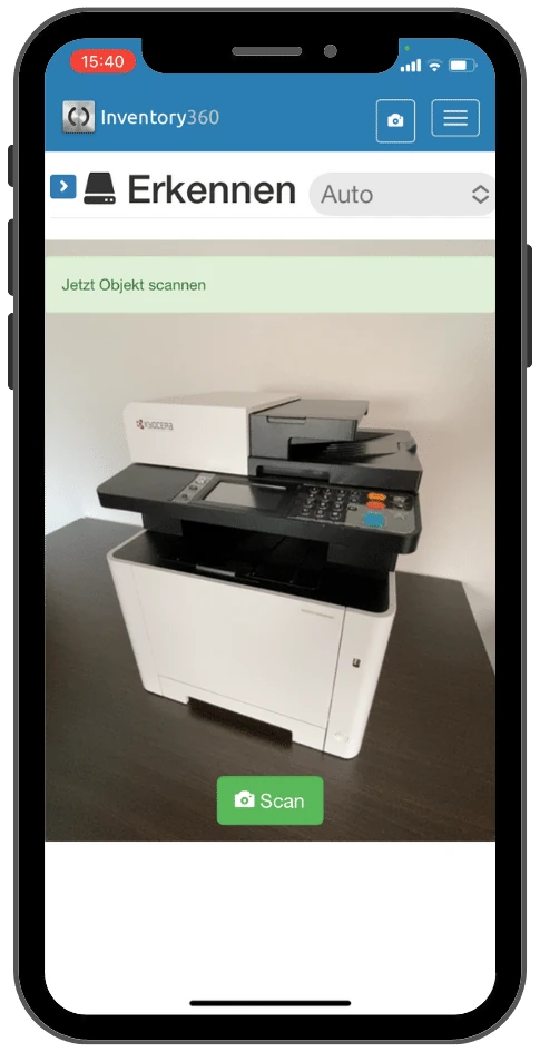 Objekt fotografieren