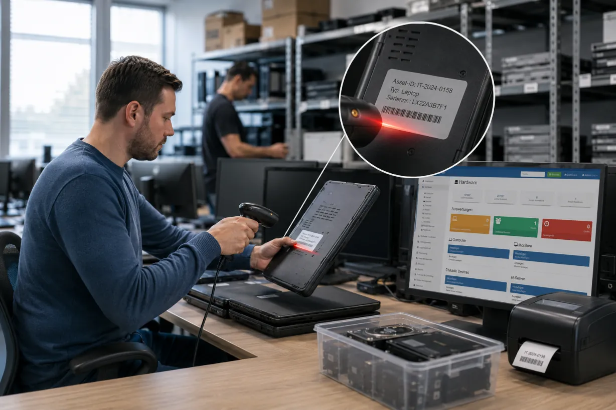 Barcode-Scan Prozess für Inventarisierung Inventory360
