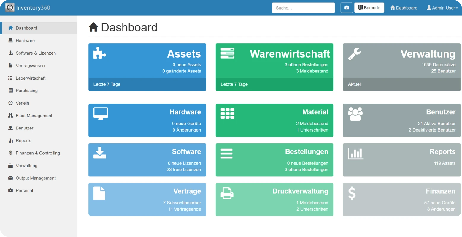 Inventory360 - Dashboard